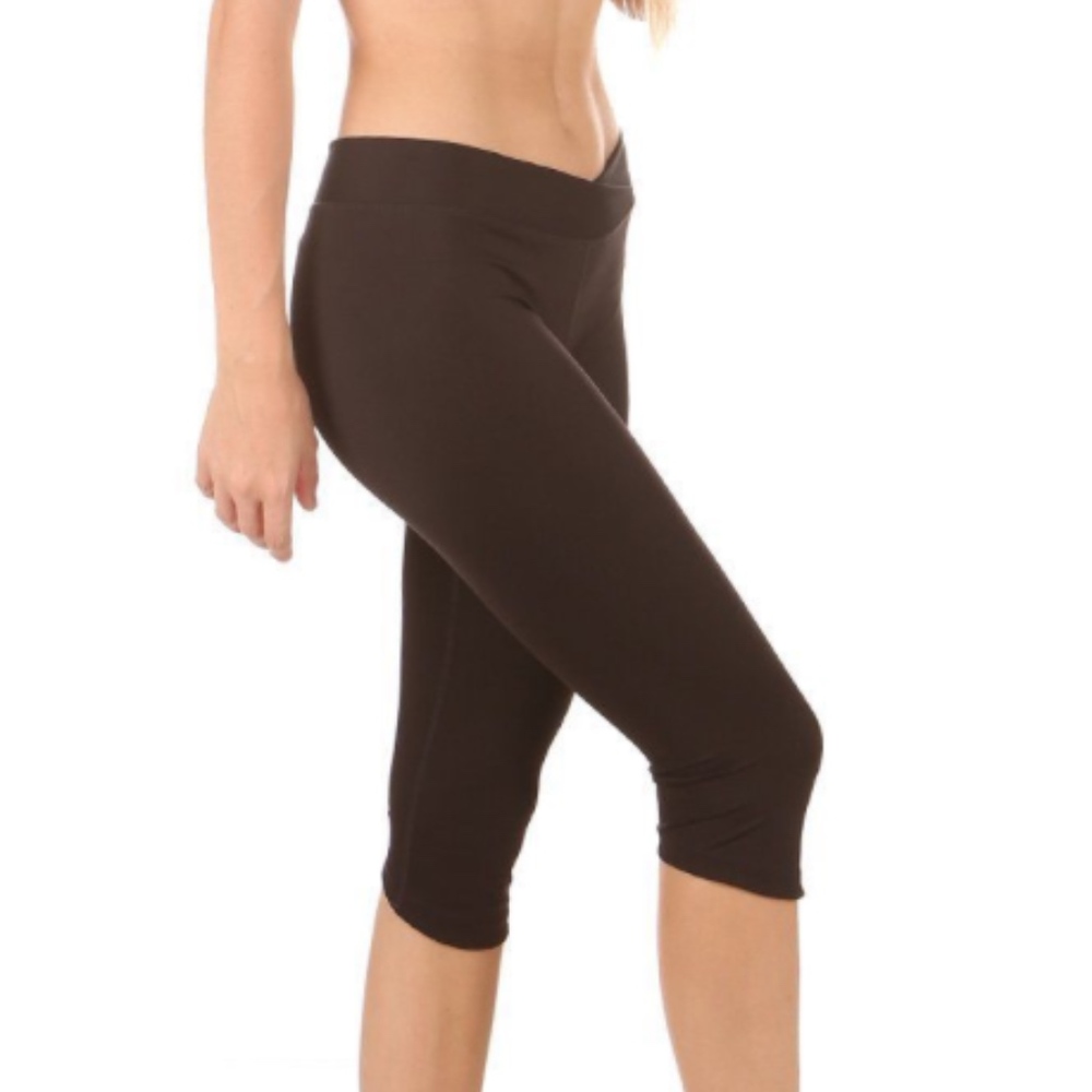 Mika Yoga Wear Vee Capri - Teal